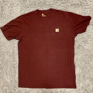 Carhartt Tee Shirt Maroon Men’s Large